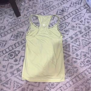 Yellow lululemon tank top size 4